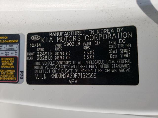 Photo 10 from auction – 2015 KIA SOUL with VIN KNDJN2A29F7152599