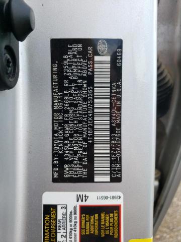 Photo 10 from auction – 2011 TOYOTA CAMRY BASE with VIN 4T1BF3EK4BU750365