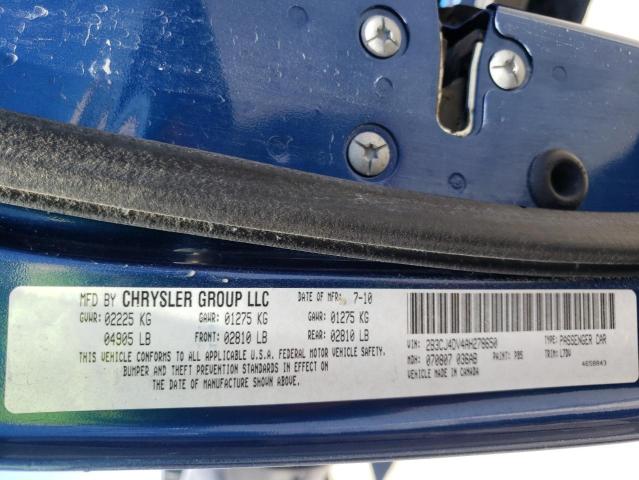 Photo 10 from auction – 2010 DODGE CHALLENGER with VIN 2B3CJ4DV4AH278650