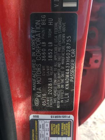 Photo 10 from auction – 2017 KIA RIO LX with VIN KNADM4A3XH6028755