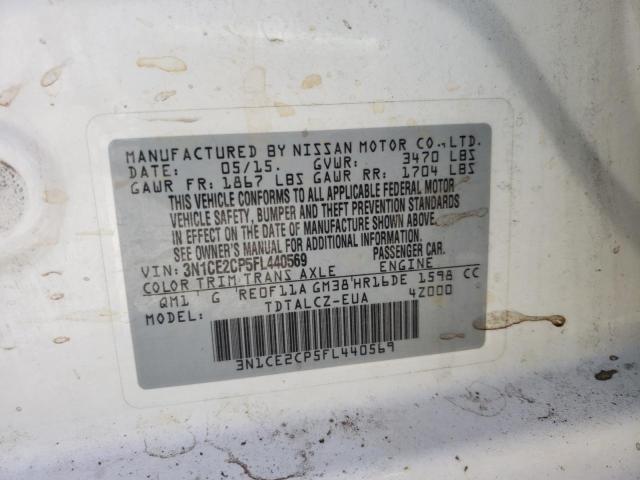 Photo 10 from auction – 2015 NISSAN VERSA NOTE with VIN 3N1CE2CP5FL440569