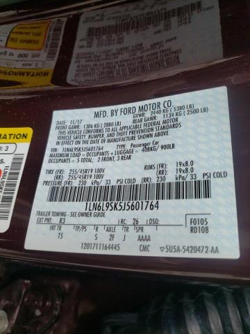Photo 10 from auction – 2018 LINCOLN CONTINENTA with VIN 1LN6L9SK5J5601764