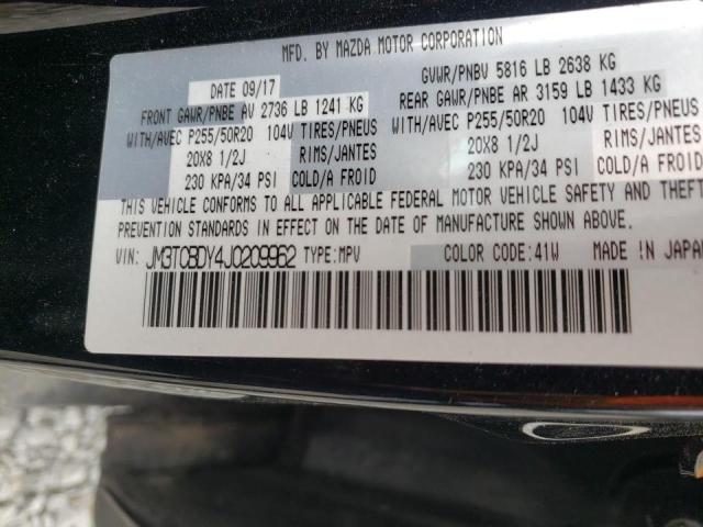 Photo 10 from auction – 2018 MAZDA CX-9 GRAND with VIN JM3TCBDY4J0209962