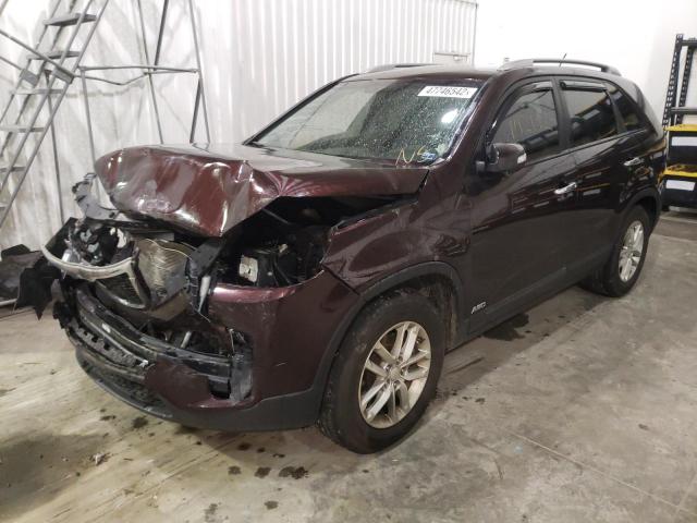 Photo 2 from auction – 2014 KIA SORENTO LX with VIN 5XYKTCA68EG447360