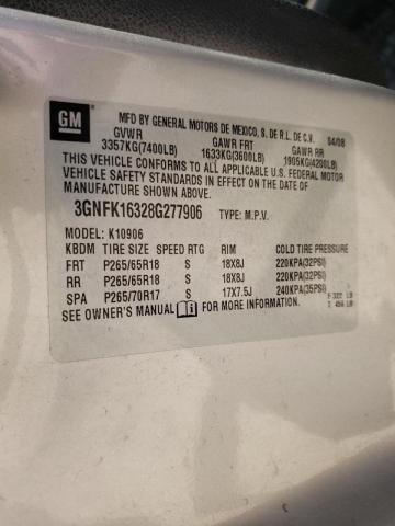Photo 10 from auction – 2008 CHEVROLET SUBURBAN K with VIN 3GNFK16328G277906