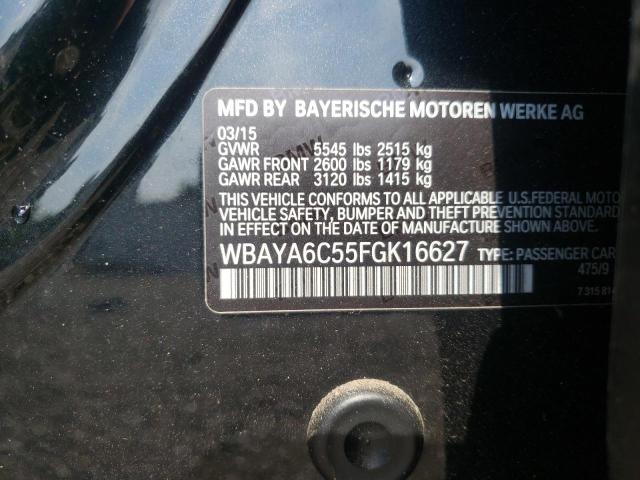 Photo 10 from auction – 2015 BMW 740 I with VIN WBAYA6C55FGK16627