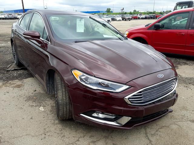 FORD FUSION SE 2017 with VIN 3FA6P0T92HR263477 - Photo from auction