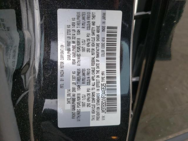 Photo 10 from auction – 2015 MAZDA CX-9 TOURI with VIN JM3TB3CVXF0449525