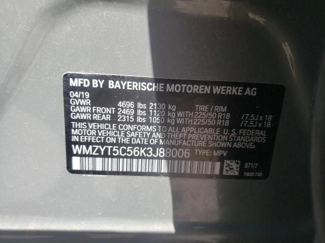 Foto 10 de la subasta – 2019 MINI COOPER S C con VIN WMZYT5C56K3J88006