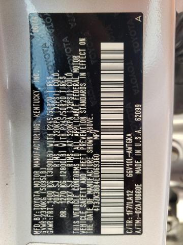 Photo 10 from auction – 2014 TOYOTA VENZA LE with VIN 4T3ZK3BB4EU069360