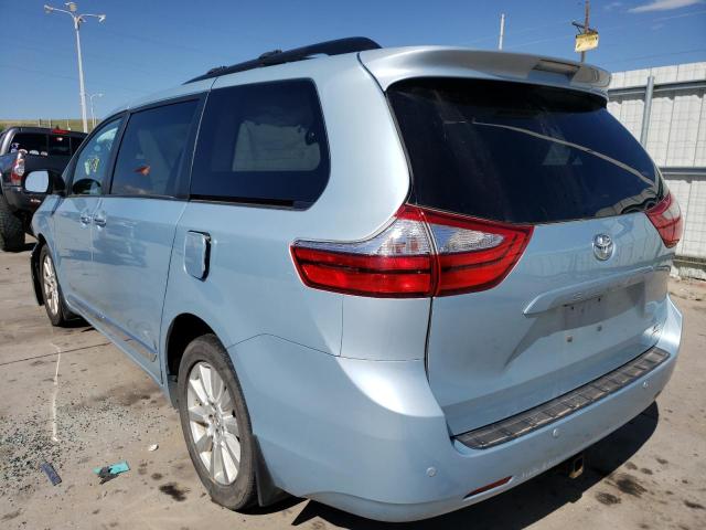Photo 3 from auction – 2017 TOYOTA SIENNA XLE with VIN 5TDDZ3DC3HS147368