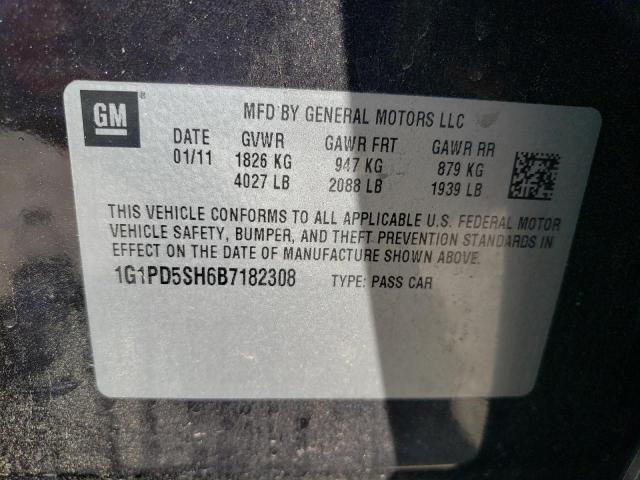 Photo 10 from auction – 2011 CHEVROLET CRUZE LS with VIN 1G1PD5SH6B7182308