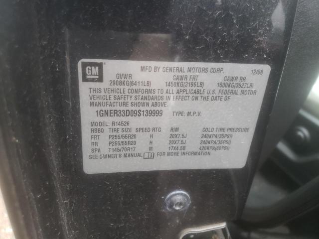 Photo 10 from auction – 2009 CHEVROLET TRAVERSE L with VIN 1GNER33D09S139999