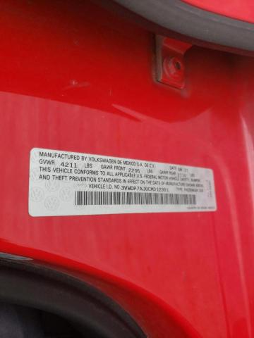 Photo 10 from auction – 2012 VOLKSWAGEN JETTA SE with VIN 3VWDP7AJ0CM312301