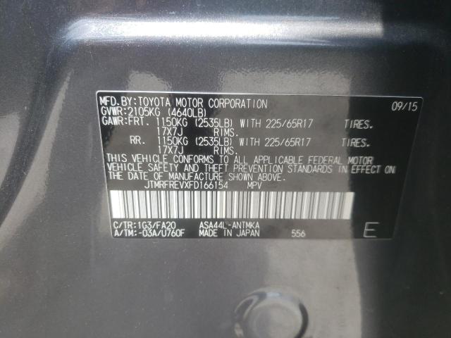Photo 10 from auction – 2015 TOYOTA RAV4 XLE with VIN JTMRFREVXFD166154
