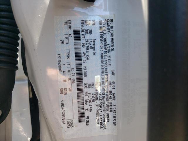 Photo 10 from auction – 2014 FORD FOCUS SE with VIN 1FADP3K21EL324938