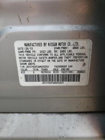Photo 10 from auction – 2010 INFINITI G37 with VIN JN1CV6AR3AM252501