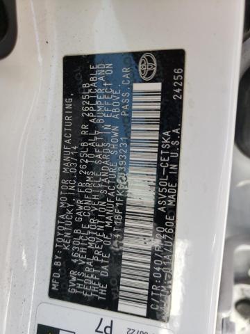Photo 10 from auction – 2014 TOYOTA CAMRY L with VIN 4T1BF1FK6EU393231