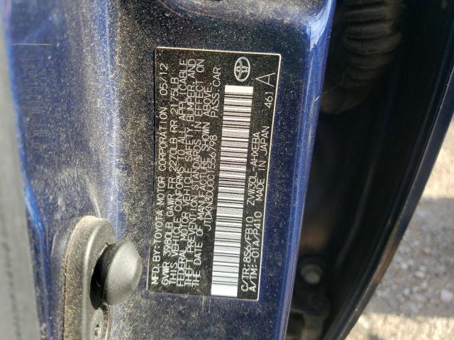 Photo 10 from auction – 2012 TOYOTA PRIUS with VIN JTDKN3DU0C1556798