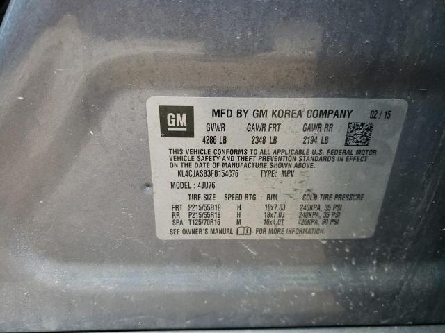 Photo 10 from auction – 2015 BUICK ENCORE with VIN KL4CJASB3FB154076