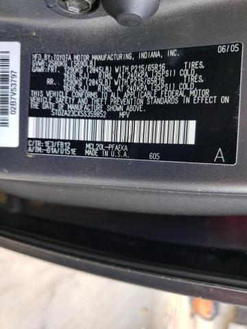 Photo 10 from auction – 2005 TOYOTA SIENNA CE with VIN 5TDZA23CX5S359852