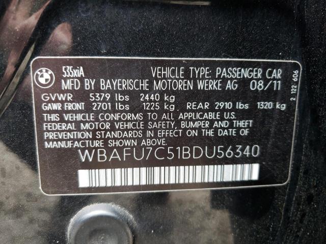Фото 10 с аукциона – 2011 BMW 535 XI с VIN WBAFU7C51BDU56340