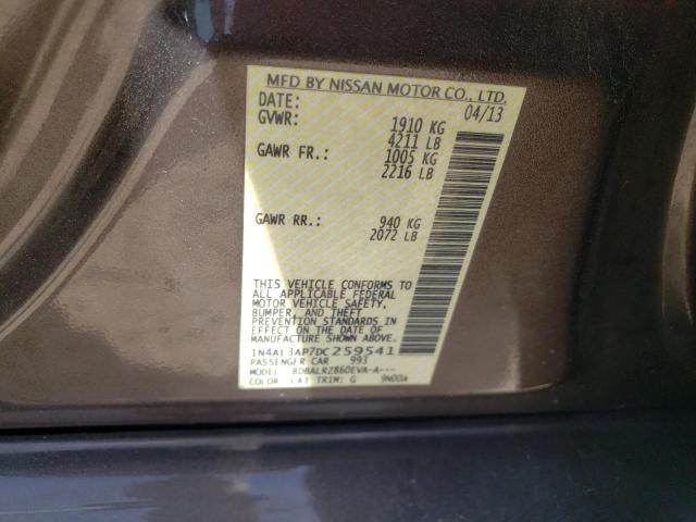 Photo 10 from auction – 2013 NISSAN ALTIMA 2.5 with VIN 1N4AL3AP7DC259541