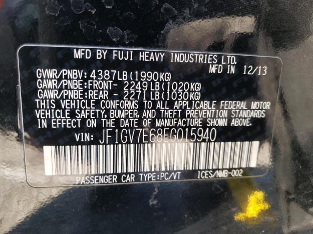 Photo 10 from auction – 2014 SUBARU IMPREZA WR with VIN JF1GV7E68EG015940