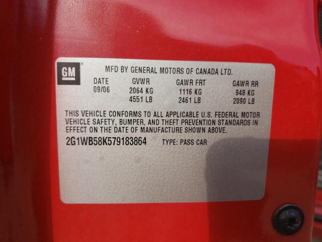 Photo 10 from auction – 2007 CHEVROLET IMPALA LS with VIN 2G1WB58K579183864