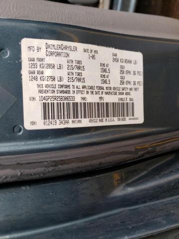 Photo 10 from auction – 2005 DODGE CARAVAN SE with VIN 1D4GP25R25B306533