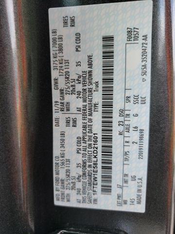 Photo 10 from auction – 2020 FORD F150 SUPER with VIN 1FTEW1E58LKD21601