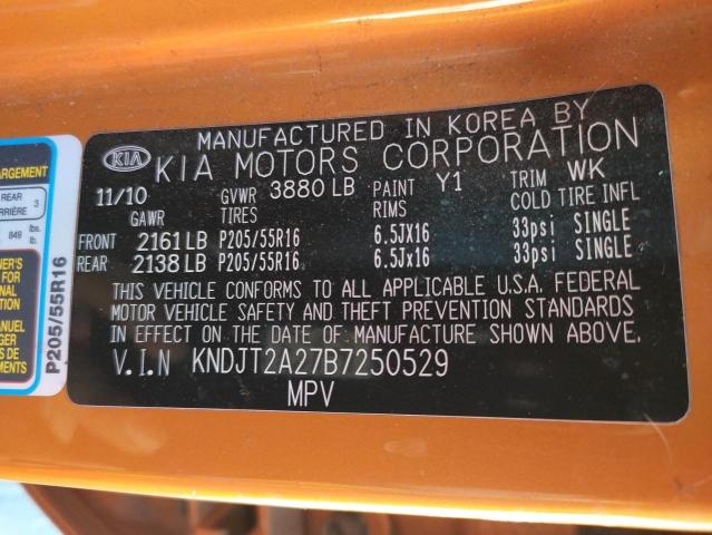 Photo 10 from auction – 2011 KIA SOUL with VIN KNDJT2A27B7250529