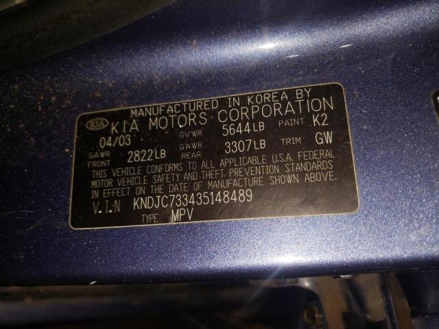 Photo 10 from auction – 2003 KIA SORENTO EX with VIN KNDJC733435148489
