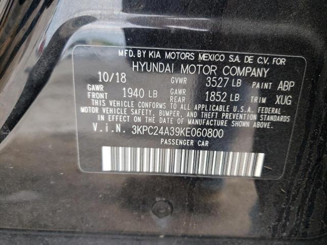Photo 10 from auction – 2019 HYUNDAI ACCENT SE with VIN 3KPC24A39KE060800