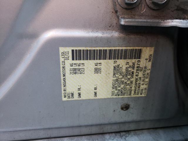 Photo 10 from auction – 2011 NISSAN MAXIMA S with VIN 1N4AA5APXBC828879