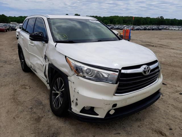 TOYOTA HIGHLANDER 2016 مع رقم تعريف المركبة 5TDJKRFH4GS228168 - صورة من المزاد