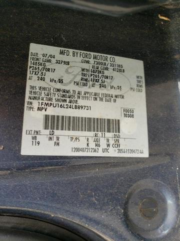 Photo 10 from auction – 2004 FORD EXPEDITION with VIN 1FMPU16L24LB89731