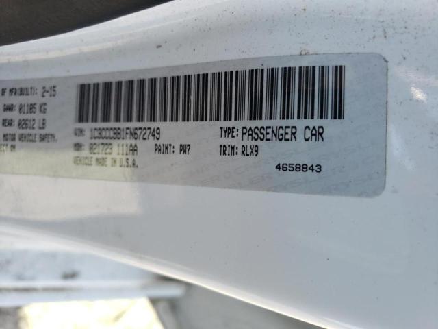 Photo 10 from auction – 2015 CHRYSLER 200 S with VIN 1C3CCCBB1FN672749