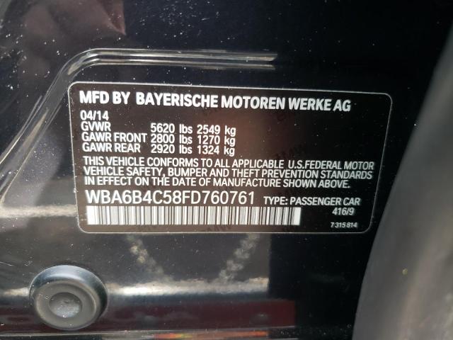 Photo 10 from auction – 2015 BMW ALPINA B6 with VIN WBA6B4C58FD760761