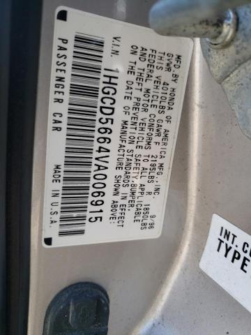Photo 10 from auction – 1997 HONDA ACCORD EX with VIN 1HGCD5664VA006915