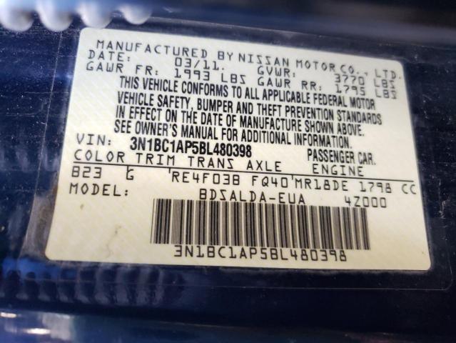 Photo 10 from auction – 2011 NISSAN VERSA S with VIN 3N1BC1AP5BL480398