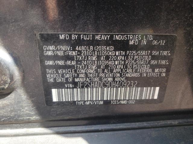 Photo 10 from auction – 2013 SUBARU FORESTER 2 with VIN JF2SHADC9DH409232