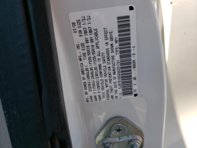 Photo 10 from auction – 2009 ACURA RDX TECHNO with VIN 5J8TB18549A001741