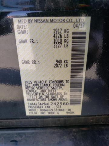 Photo 10 from auction – 2017 NISSAN ALTIMA 2.5 with VIN 1N4AL3AP6HC242560