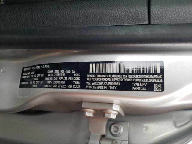 Photo 10 from auction – 2018 JEEP RENEGADE S with VIN ZACCJBAB2JPH03083