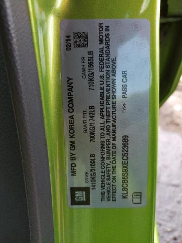 Photo 10 from auction – 2014 CHEVROLET SPARK LS with VIN KL8CB6S9XEC523689