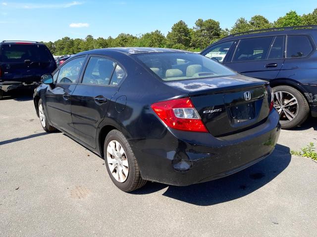 Photo 3 from auction – 2012 HONDA CIVIC LX with VIN 2HGFB2F55CH611985