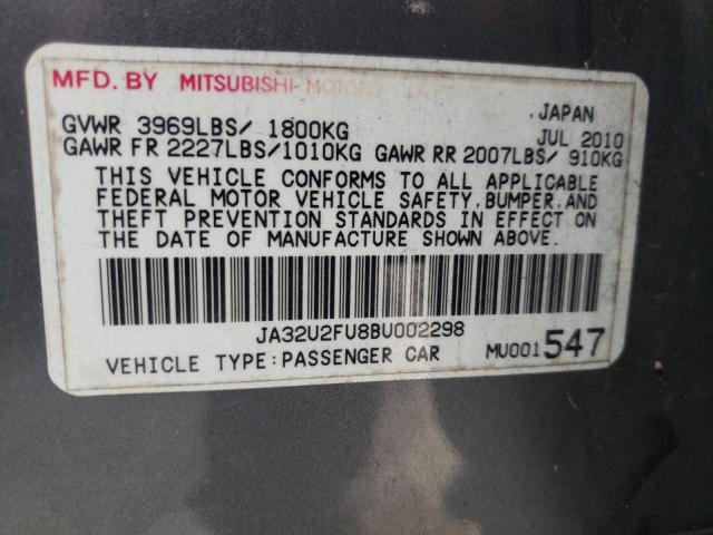 Photo 10 from auction – 2011 MITSUBISHI LANCER ES/ with VIN JA32U2FU8BU002298
