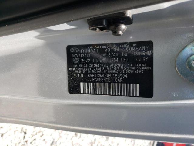 Photo 10 from auction – 2014 HYUNDAI VELOSTER with VIN KMHTC6AD0EU185994