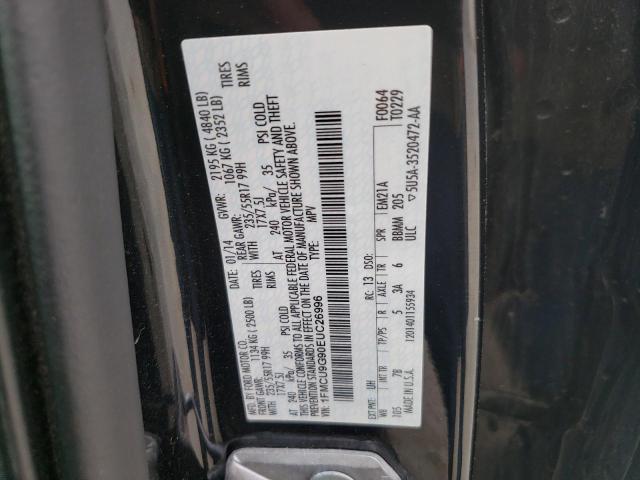 Photo 10 from auction – 2014 FORD ESCAPE SE with VIN 1FMCU9G90EUC26996
